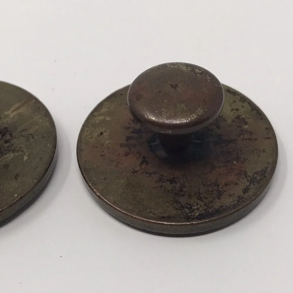 Vintage Brass Cufflinks Roman Style Horse